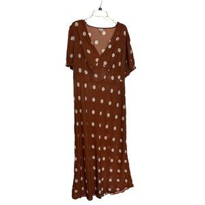 A-new-day Women's Brown and White Dress